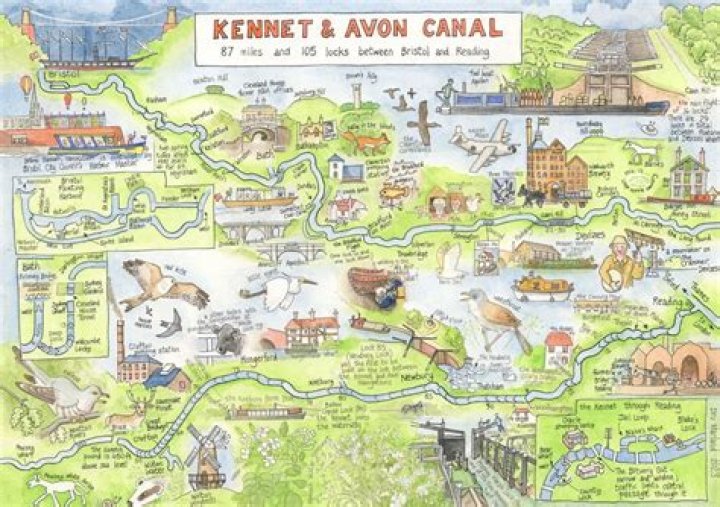 What is the route of the kennet and avon canal?