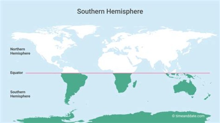 What is the southern hemisphere?