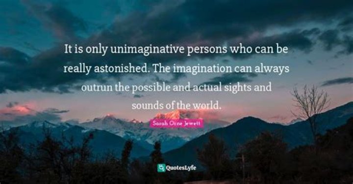 What is unimaginative person?