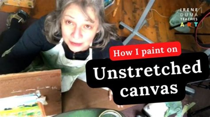 What is unprimed canvas?