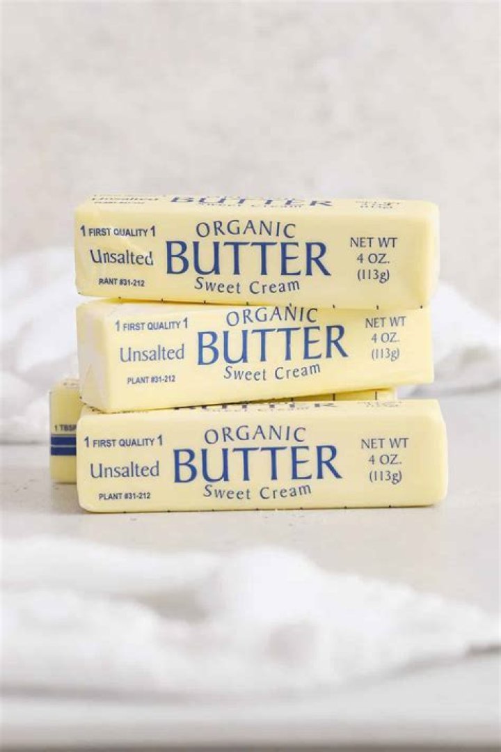 What is unsalted butter made of?