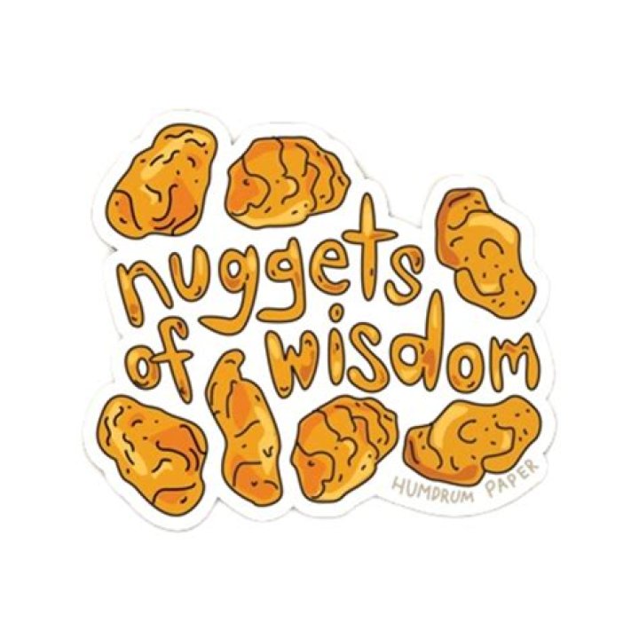 What nuggets of wisdom?