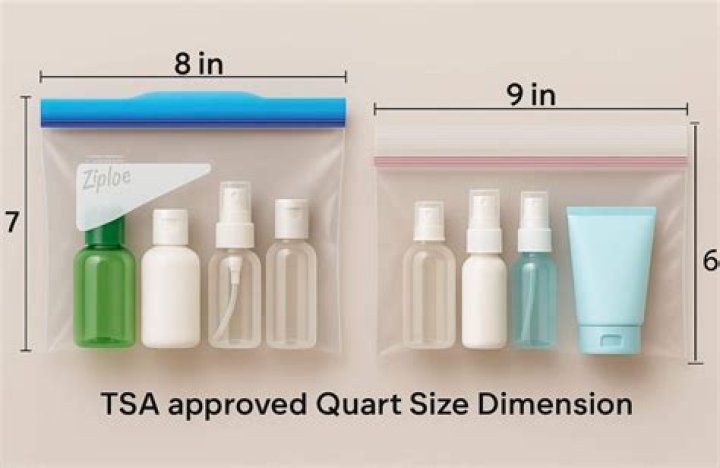 What size baggie for carry on liquids?
