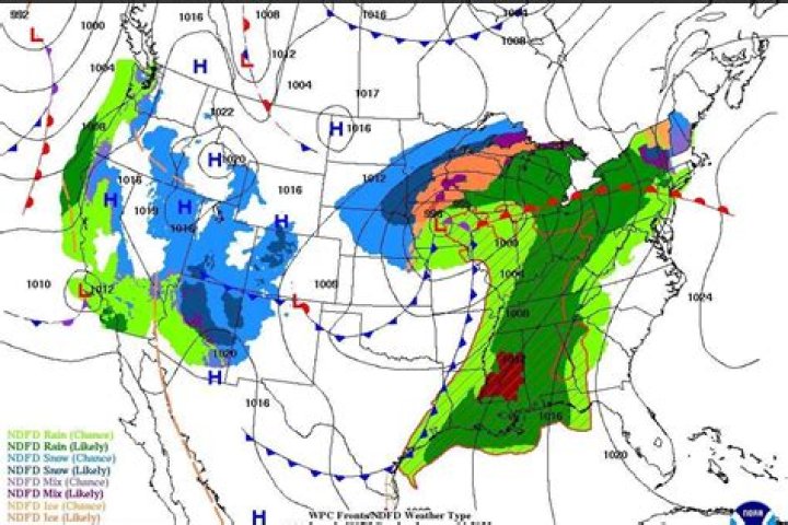 What state has the most changing weather?