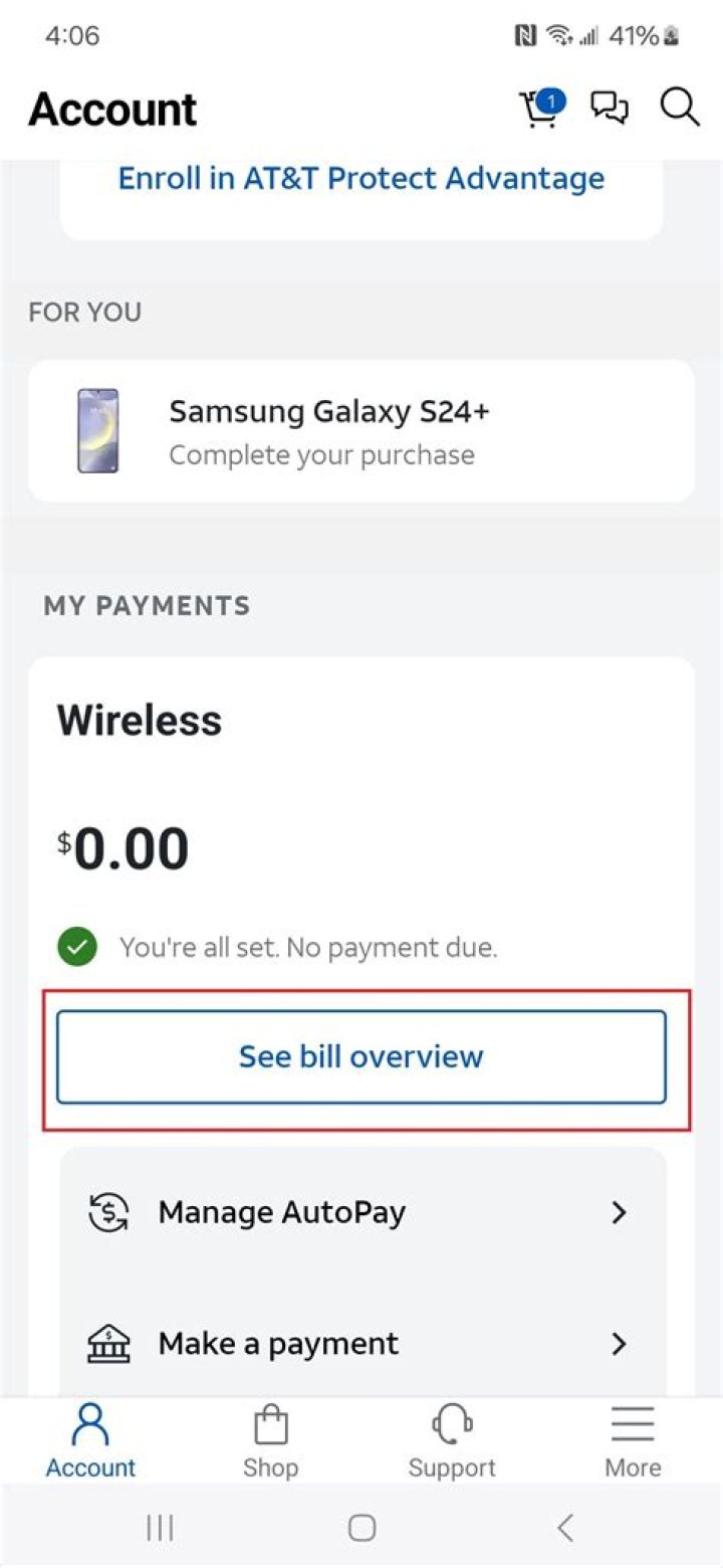 What the at t number to pay bill?