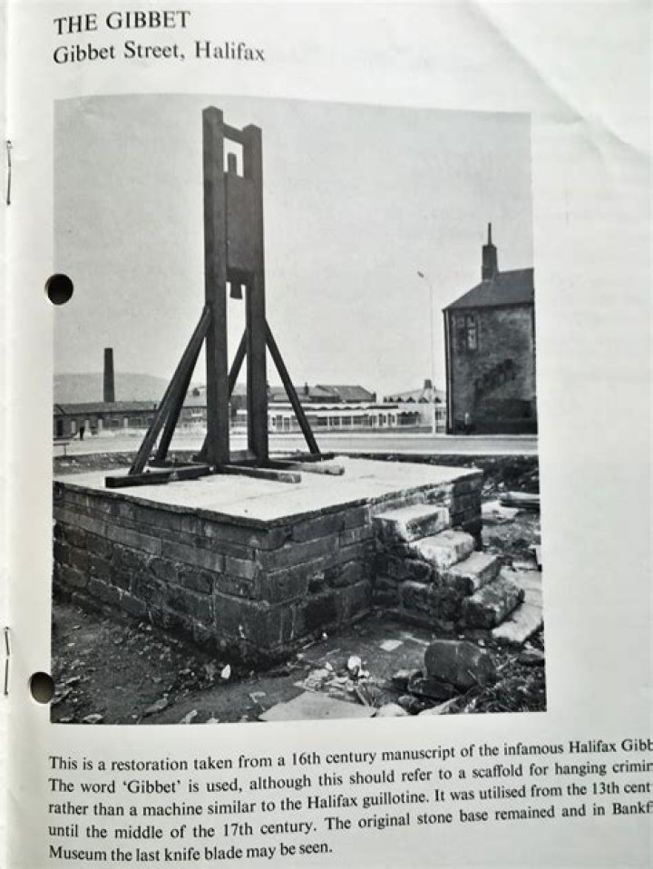 What was the halifax gibbet?
