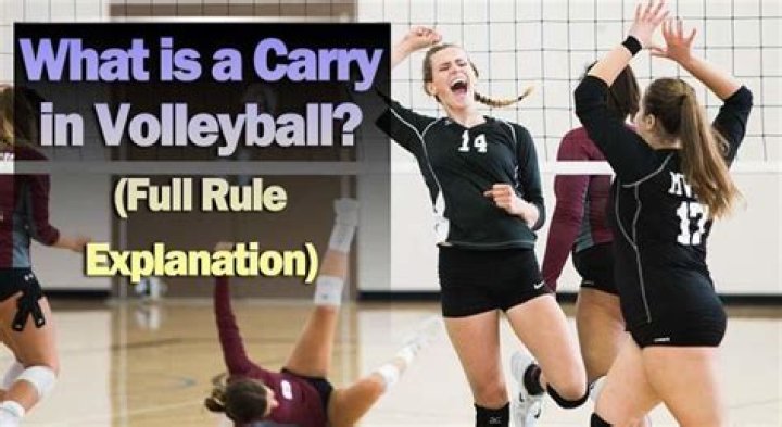 Whats a carry in volleyball?