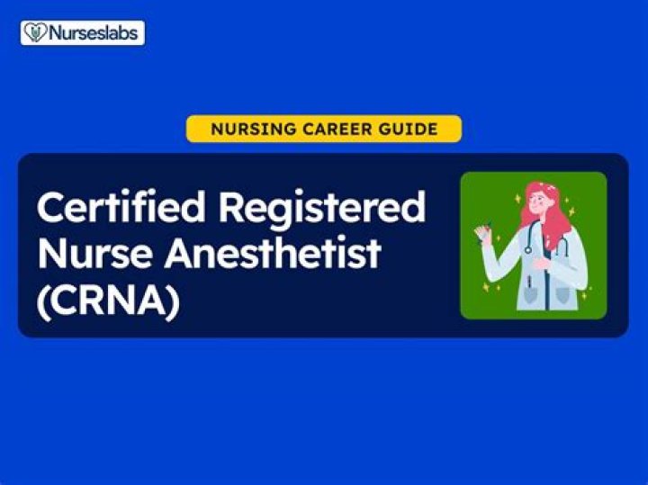Whats a certified registered nurse anesthetist?