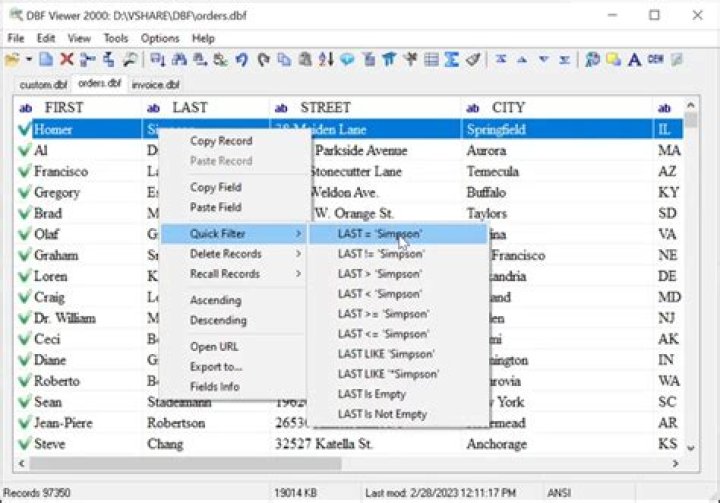 Whats a dbf file?