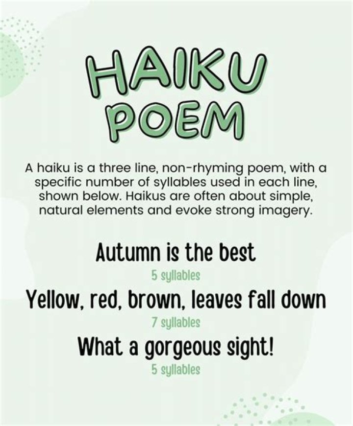 Whats a haiku poem?