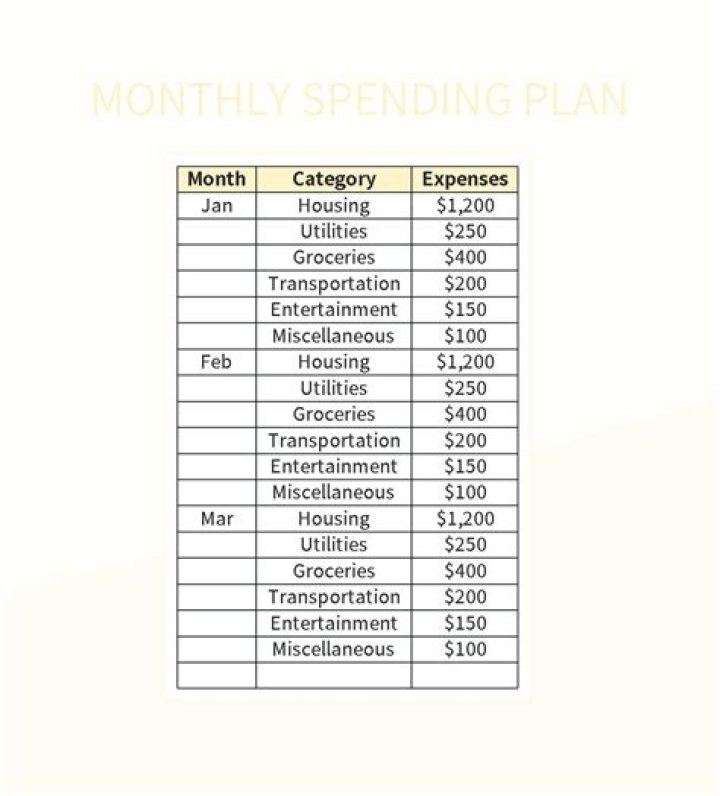 Whats a plan for spending money?
