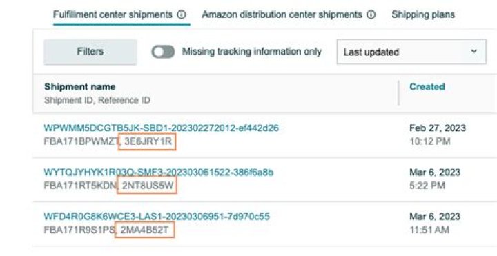 Whats a shipment reference number?