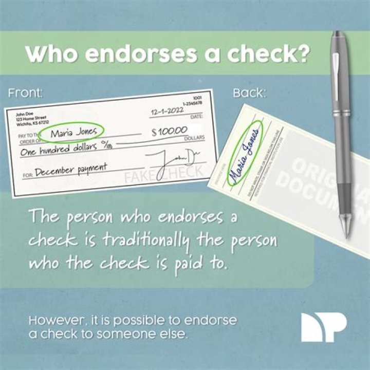 Whats an endorsed cheque?