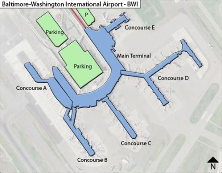 Whats around bwi airport?