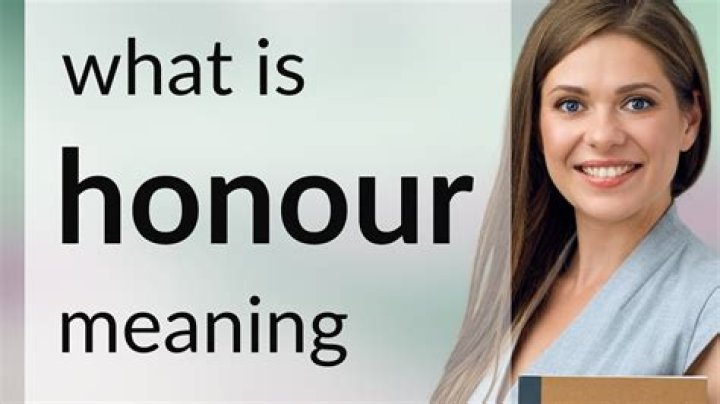 Whats d meaning of honoured?