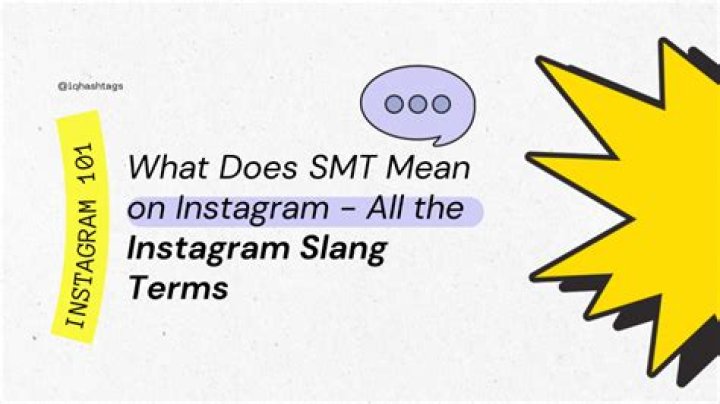 Whats does smt mean?