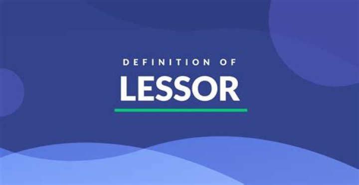 What's lessor in english?