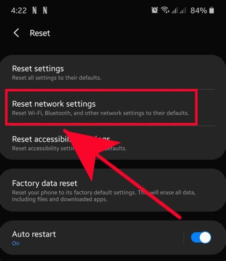 Whats reset network settings?