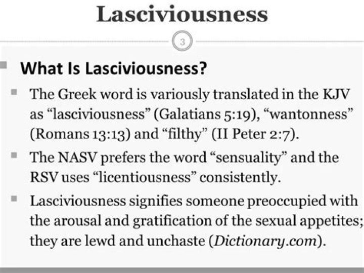 Whats the definition of lasciviousness?