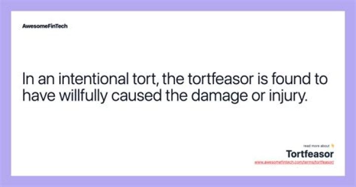 Whats the meaning of tortfeasor?