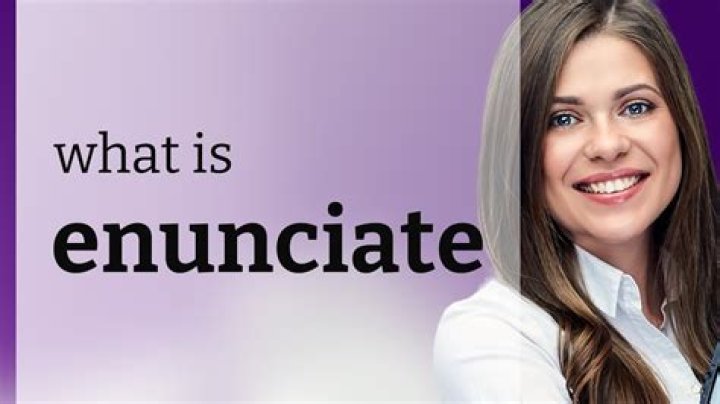 Whats the opposite of enunciate?