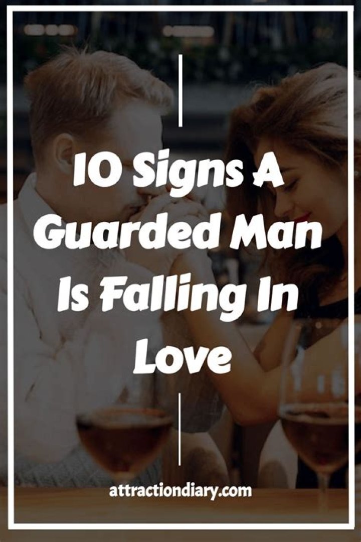 When a guarded man falls in love?