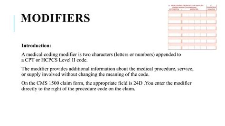 When are modifiers used in coding?