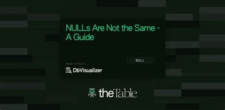 When are nulls used?