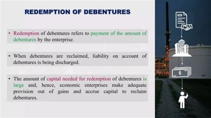 When debentures become due for redemption the entry is?