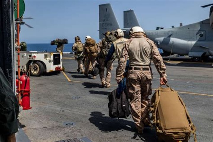 When did marines arrive in australia?