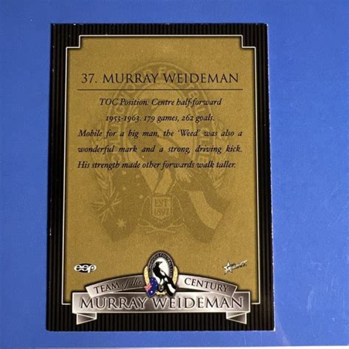 When did murray weideman die?