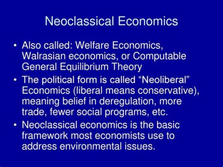 When did neoclassical economics began?