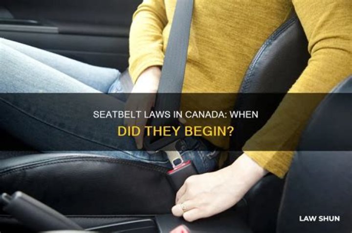 When did seatbelts become law?