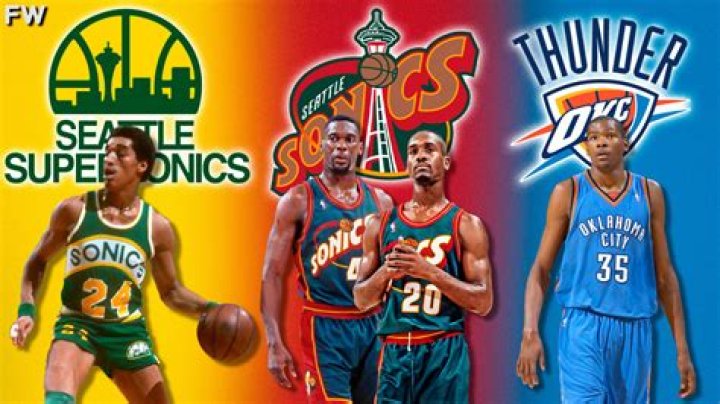 When did the supersonics become the thunder?