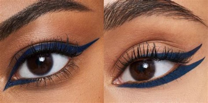When did winged eyeliner became popular?