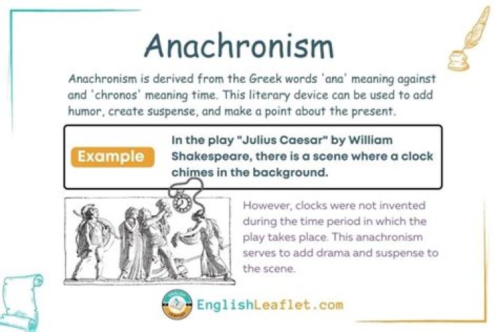 When do anachronisms occur?
