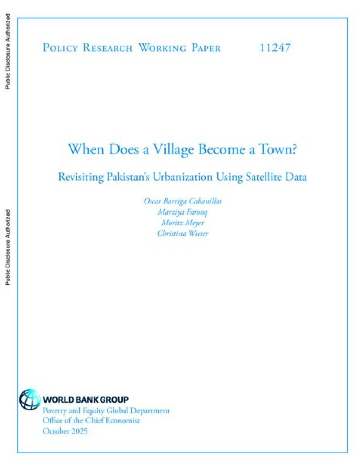 When does a village become a town?