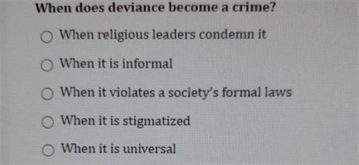 When does deviance become a crime?