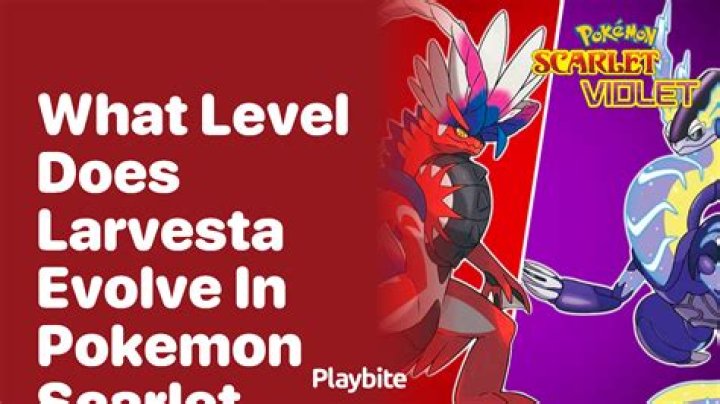 When does larvesta evolve omega ruby?