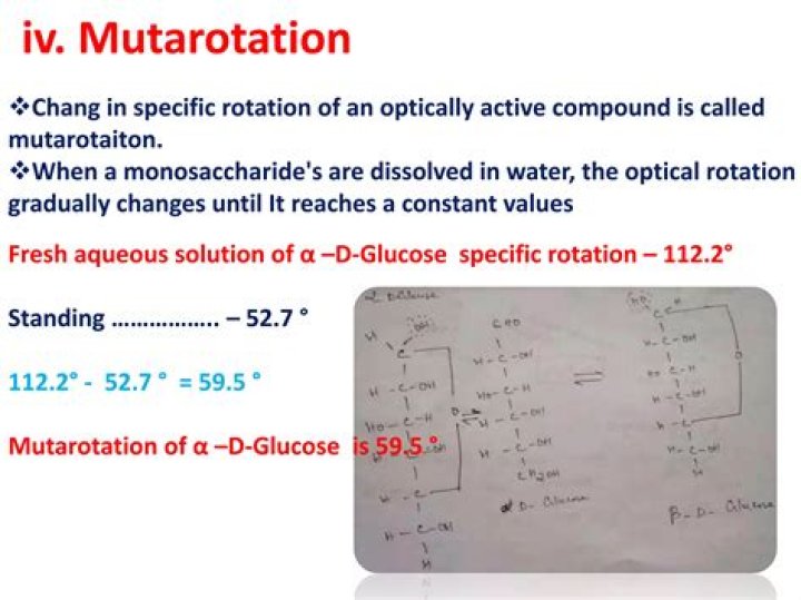 When does mutarotation occur?