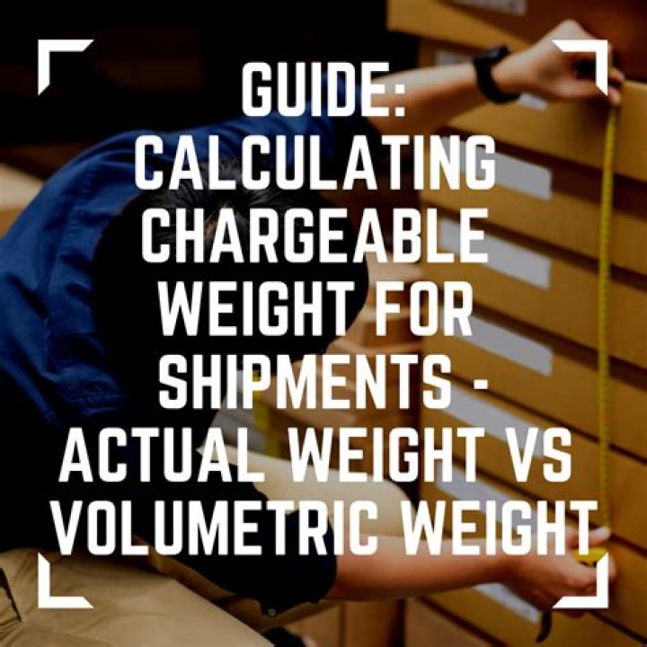 When is chargeable weight?