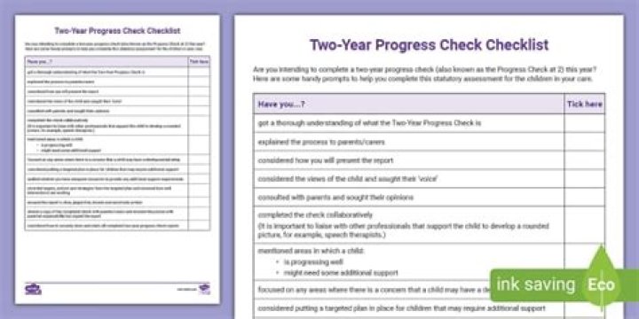 When is the two year check?
