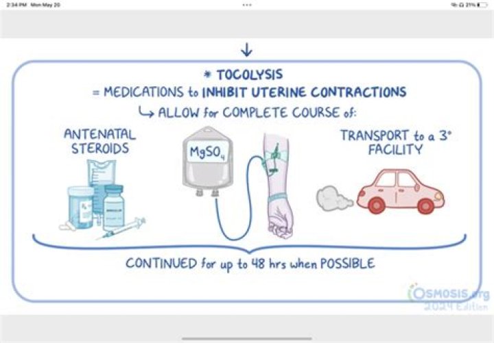When is tocolysis indicated?