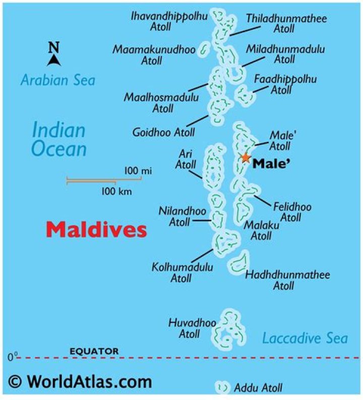 When maldives separated from india?