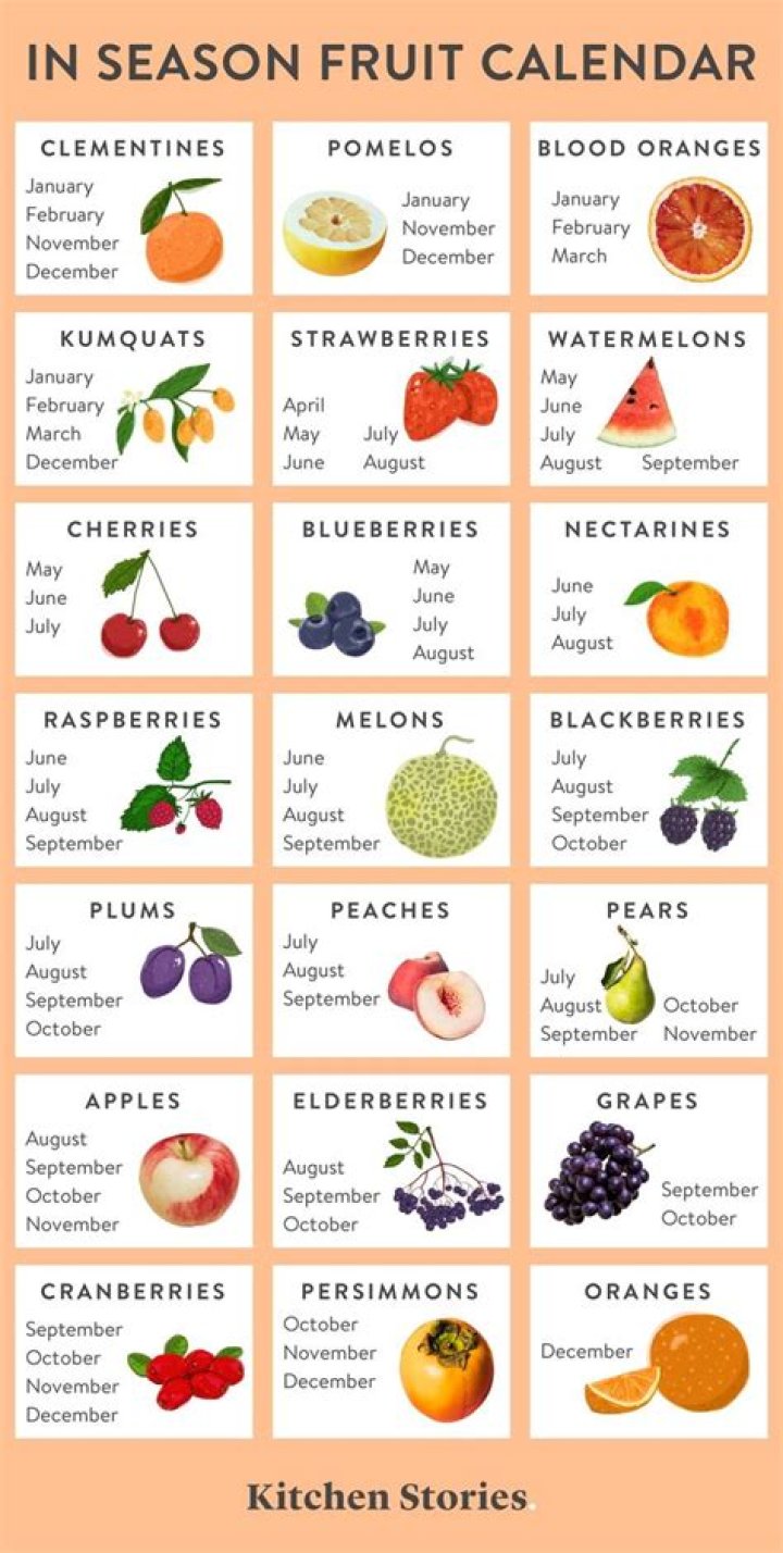 When peaches in season?