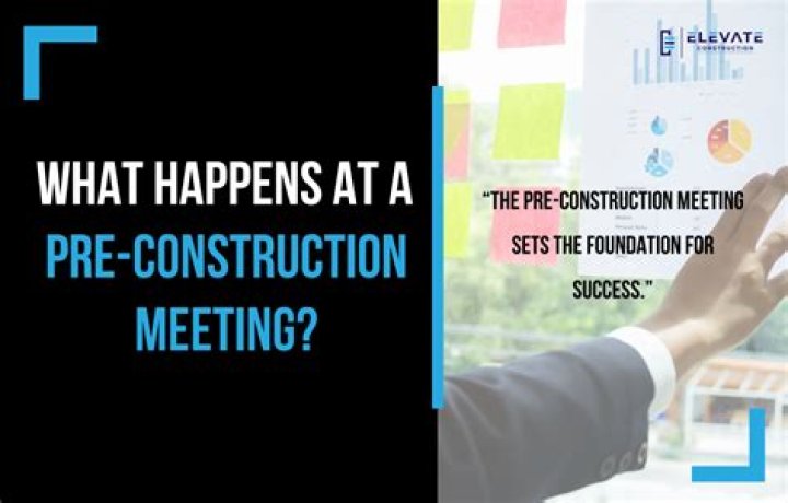 When should a pre construction conference be held?