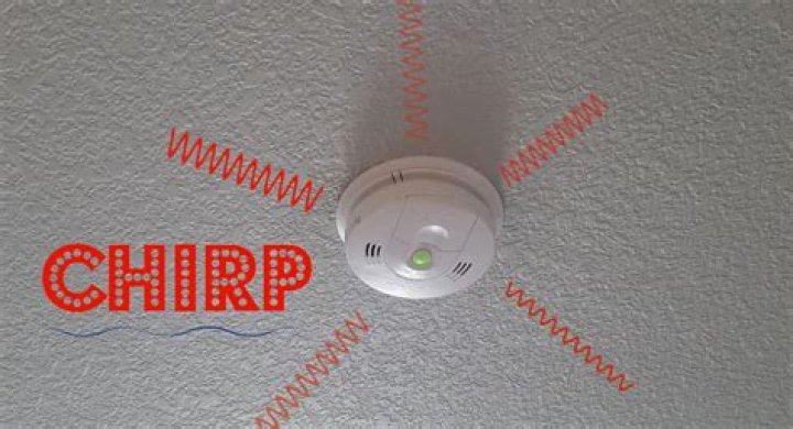 When smoke detector chirps?