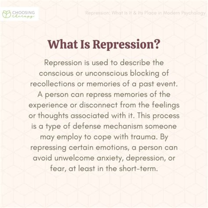 When something is repressive?
