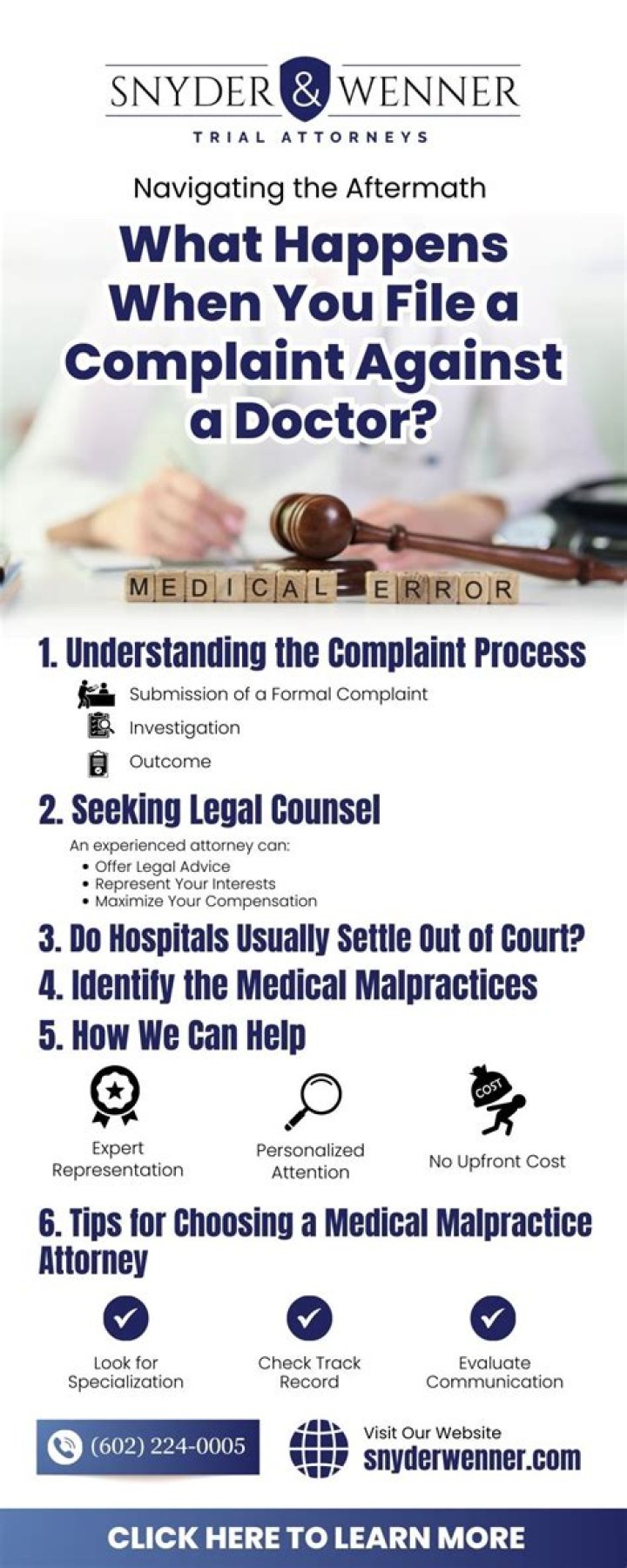 When to file a complaint against a doctor?