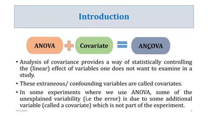 When to include a covariate in anova?